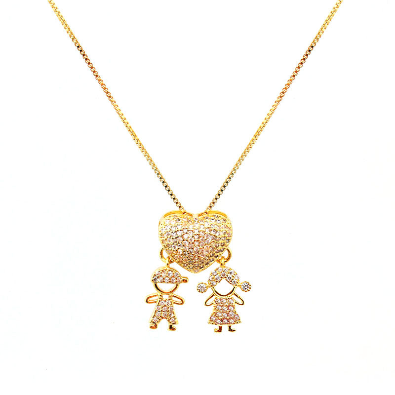 COUPLE NECKLACE | Double 18K Gold Plated