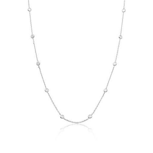 POINTS OF LIGHT NECKLACES | White Rhodium Plated