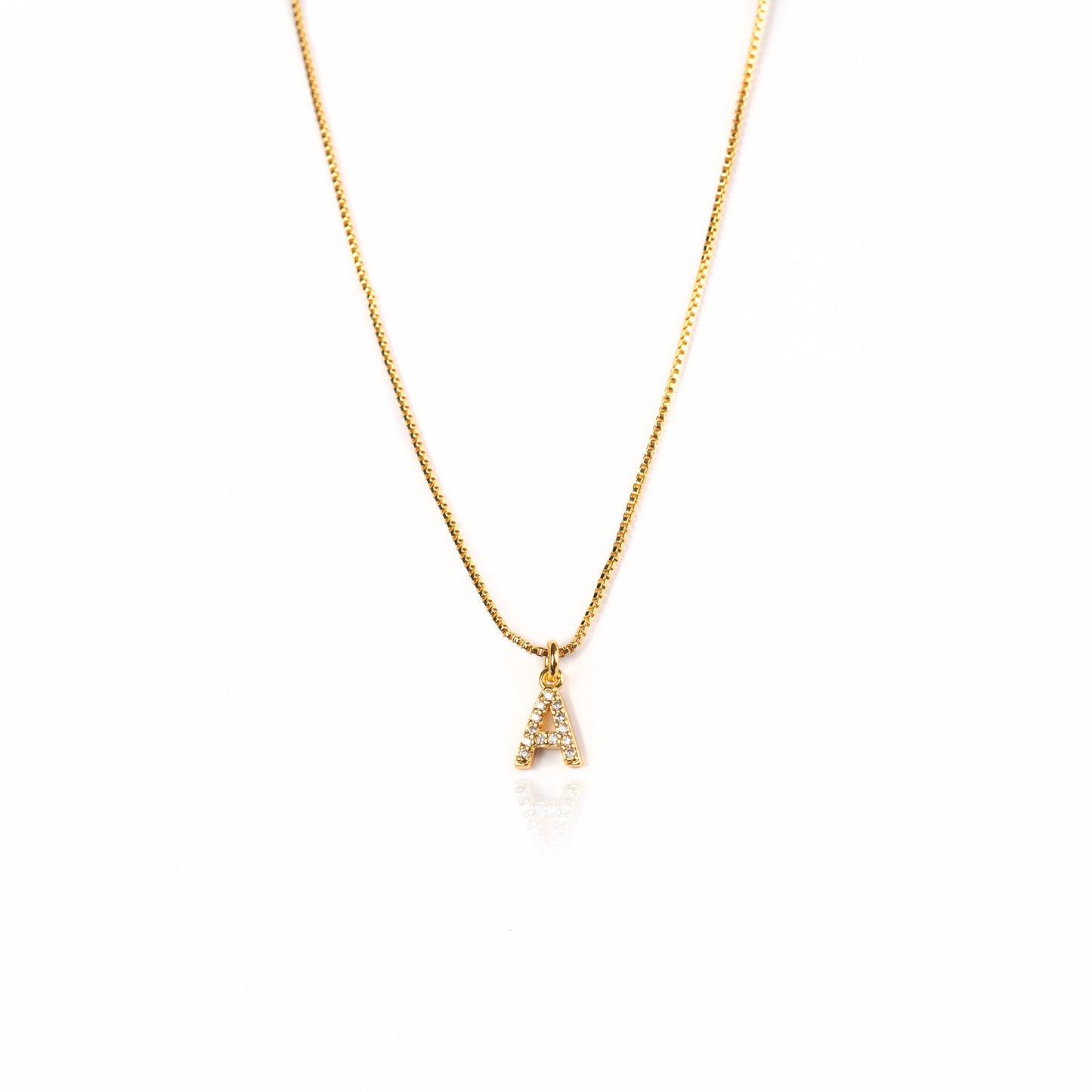 Small Letter Necklace A - Z | 18K GOLD PLATED