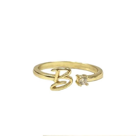 Letter Ring II - A - Z | 18K GOLD PLATED