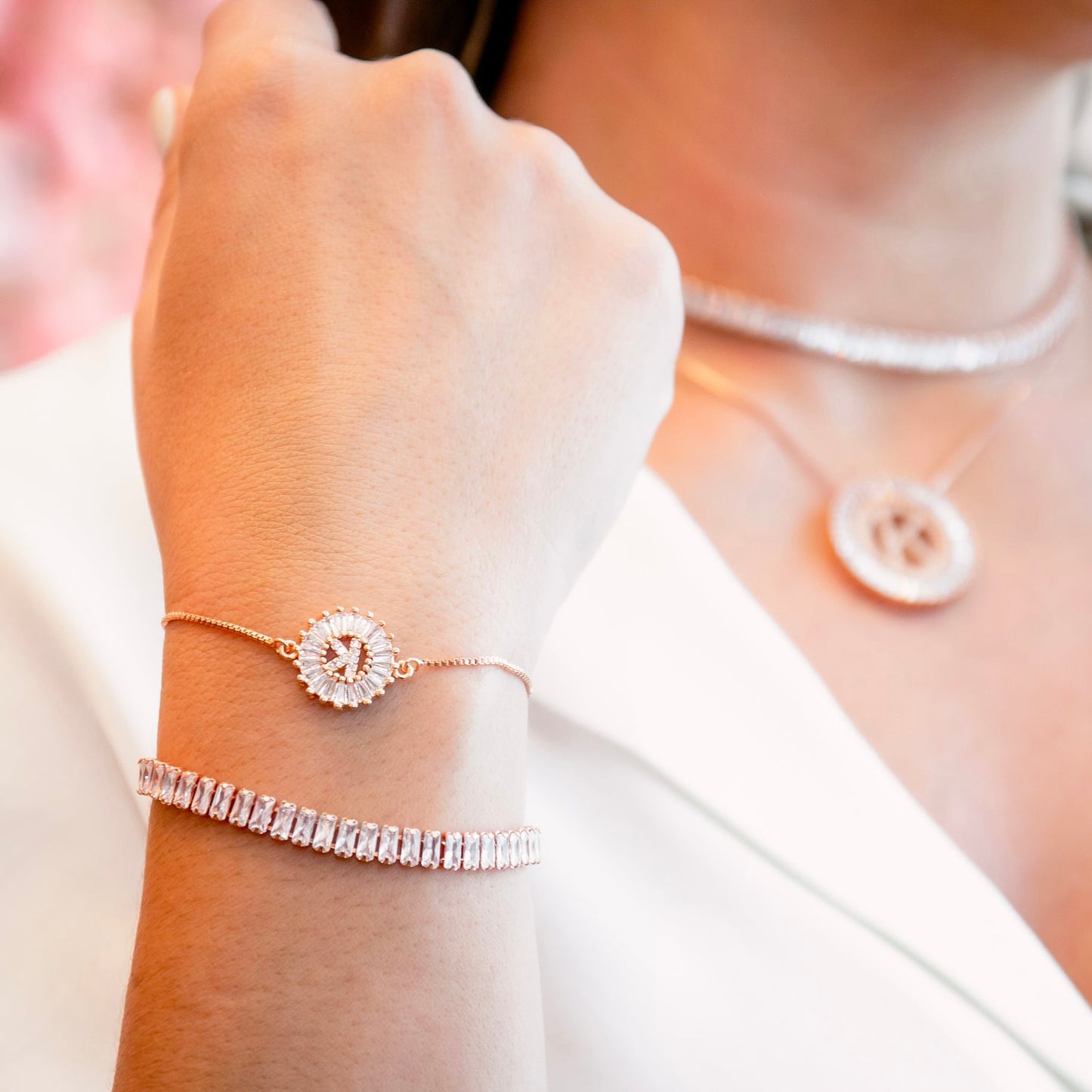 New Mandala Letter Bracelet A - Z | ROSE GOLD PLATED