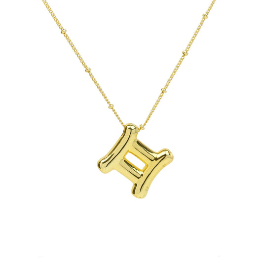 GEMINI BALLOON NECKLACE | 18K Gold Plated