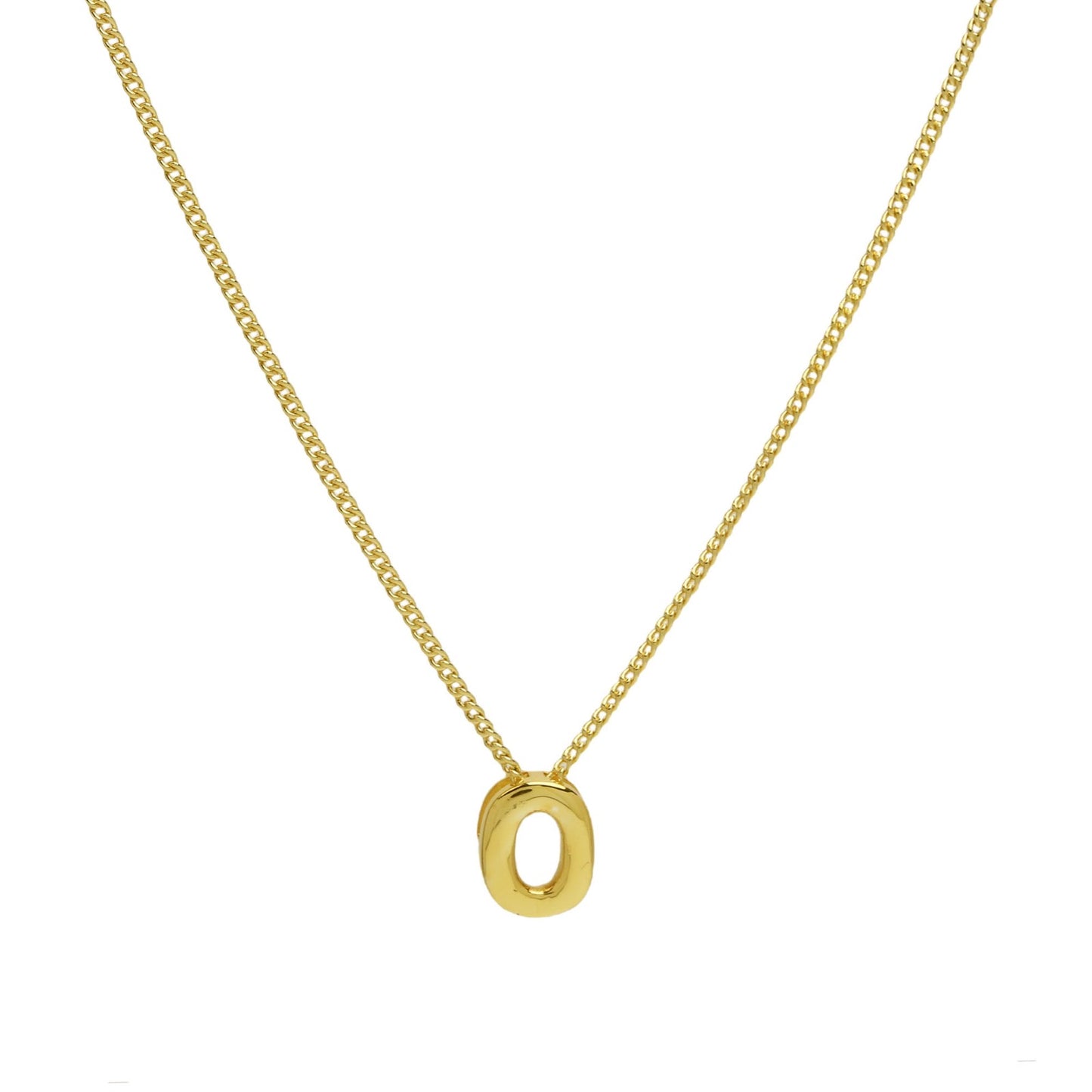 PERSONALIZED NECKLACE - PUFFY LETTERS | 18K Gold Plated