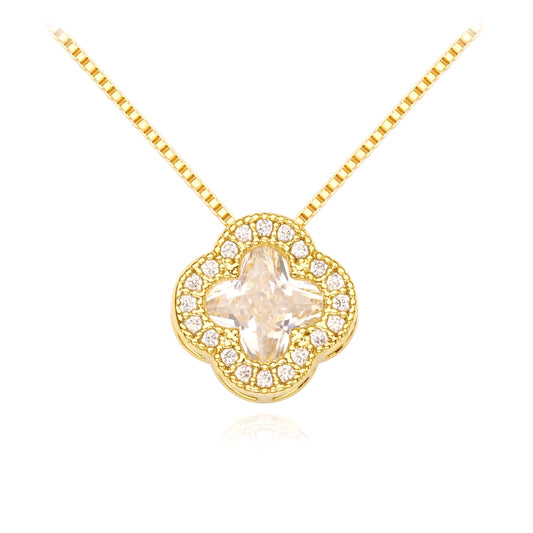 CLOVER NECKLACE | Double 18K Gold Plated
