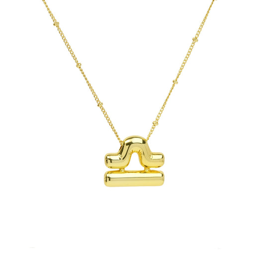 LIBRA BALLOON NECKLACE | 18K Gold Plated