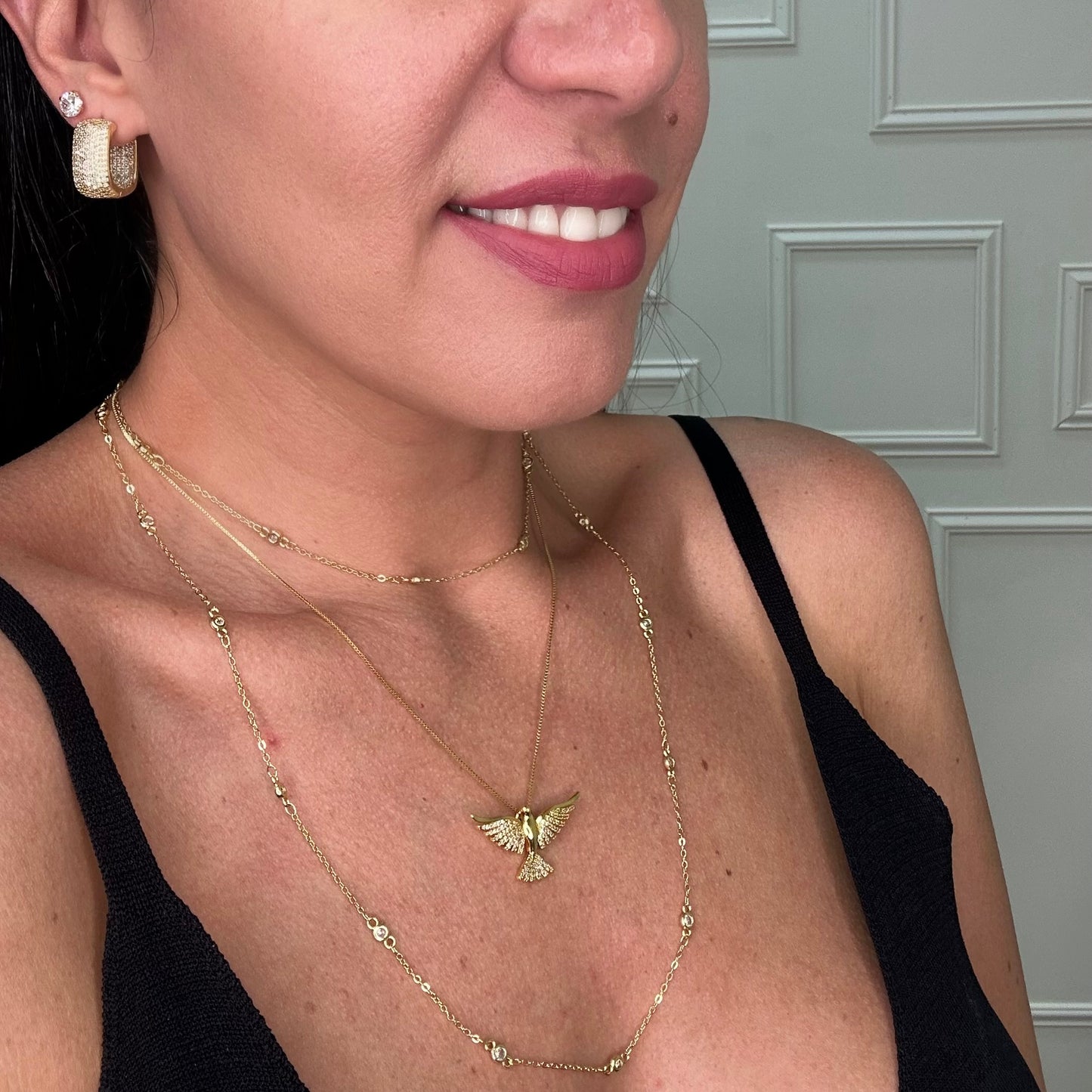 HOLY SPIRIT NECKLACE | Double 18K Gold Plated