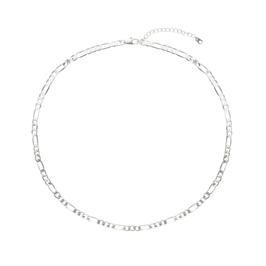 THICKER ITALIAN NECKLACE 4.5MM | White Rhodium Plated - DIY