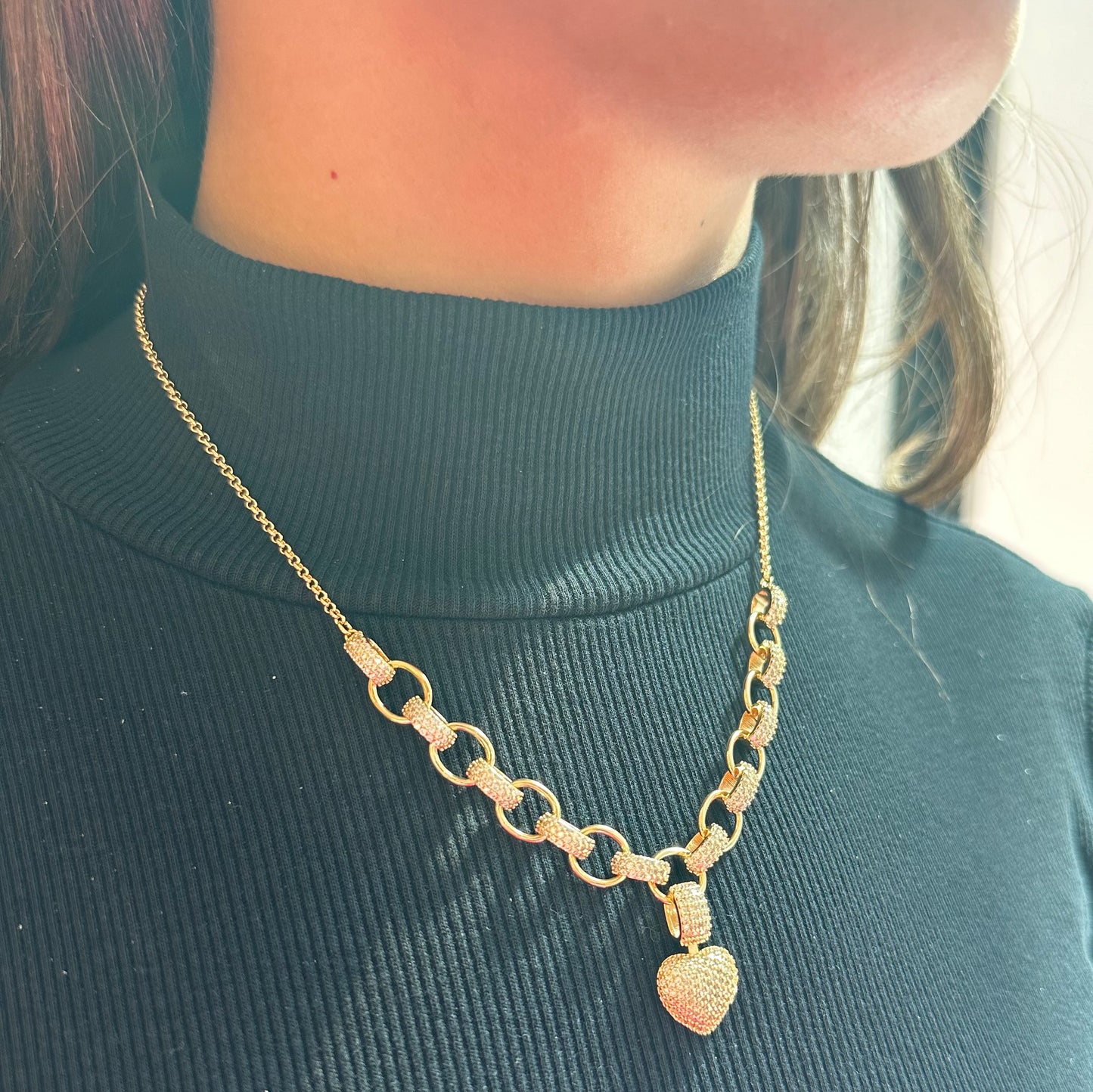 QUEEN HEART NECKLACE | 18K Gold Plated