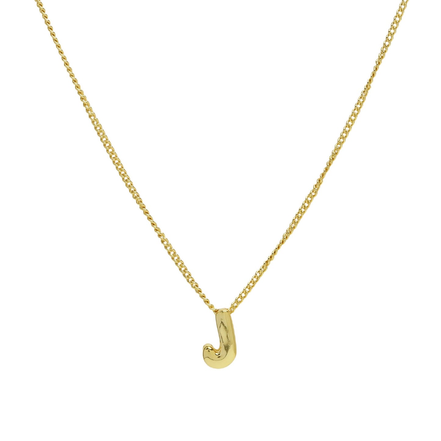 PERSONALIZED NECKLACE - PUFFY LETTERS | 18K Gold Plated