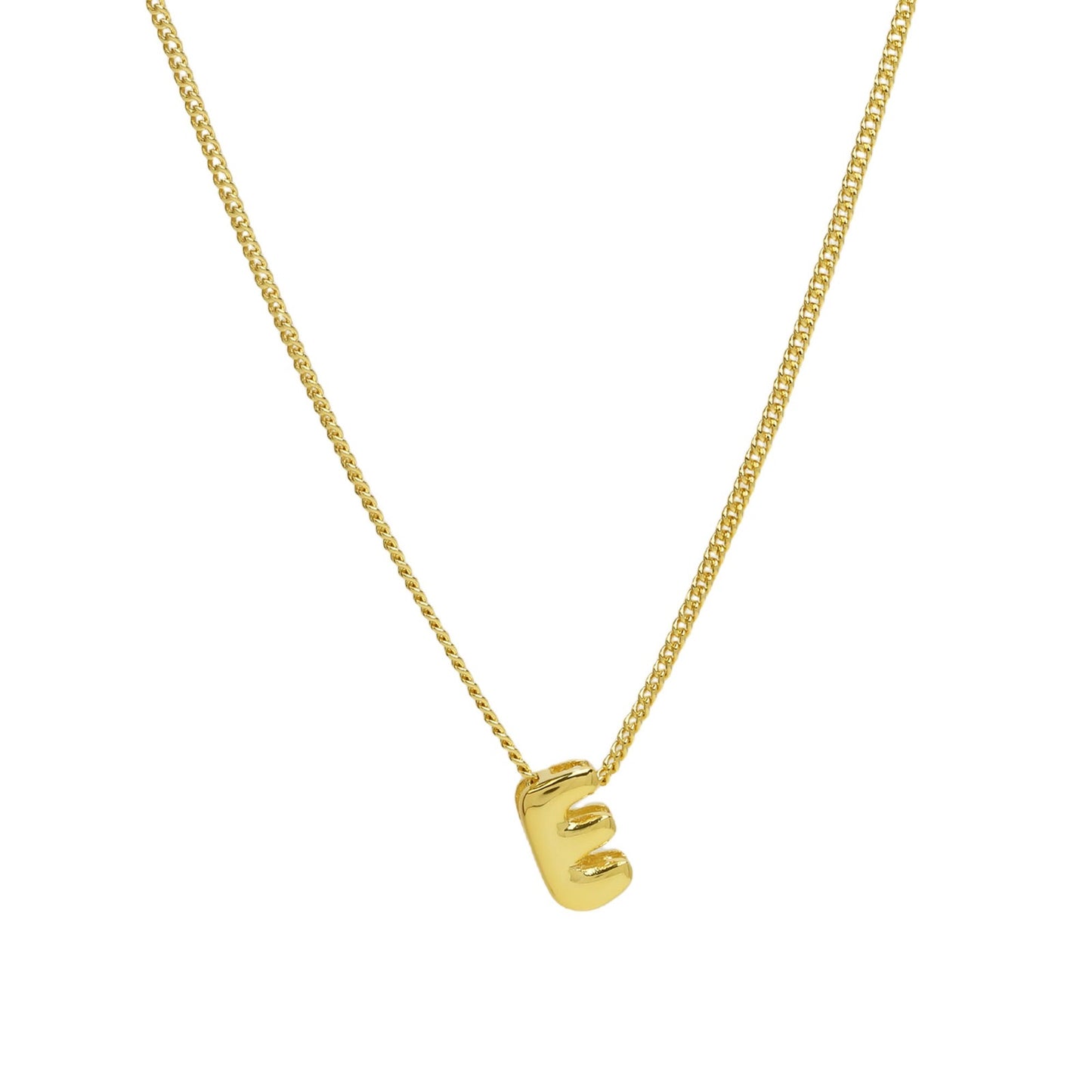 PERSONALIZED NECKLACE - PUFFY LETTERS | 18K Gold Plated