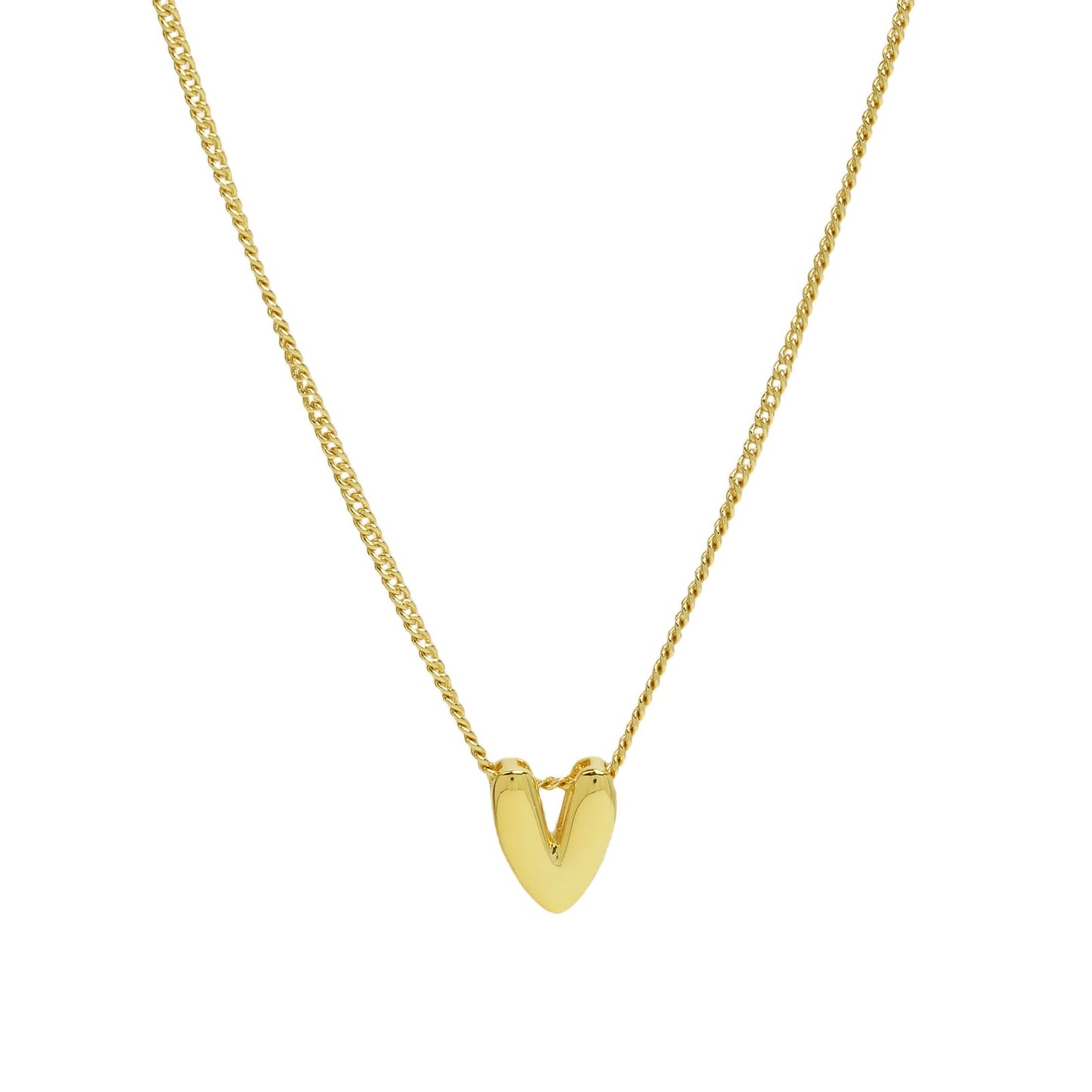 PERSONALIZED NECKLACE - PUFFY LETTERS | 18K Gold Plated