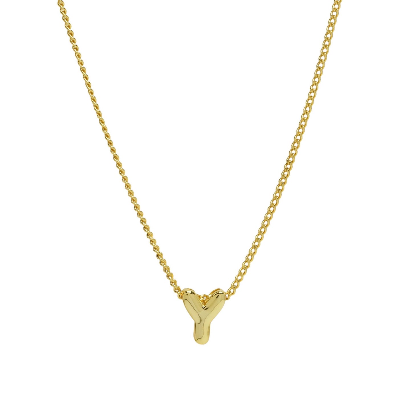 PERSONALIZED NECKLACE - PUFFY LETTERS | 18K Gold Plated