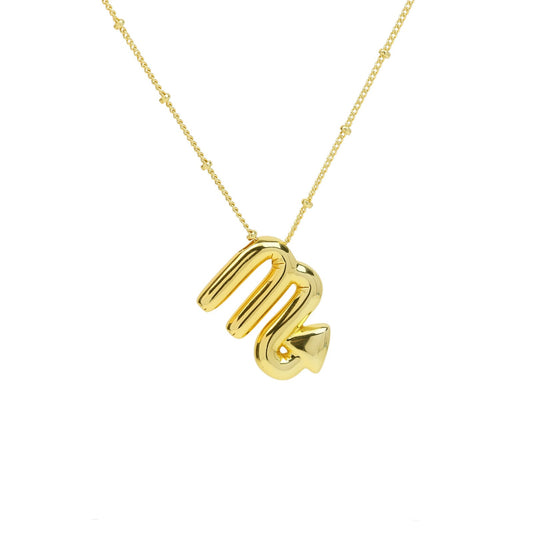 SCORPIO BALLOON NECKLACE | 18K Gold Plated