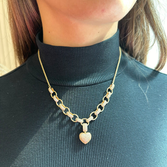 QUEEN HEART NECKLACE | 18K Gold Plated