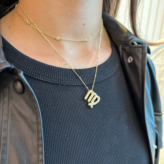 VIRGO BALLOON NECKLACE | 18K Gold Plated