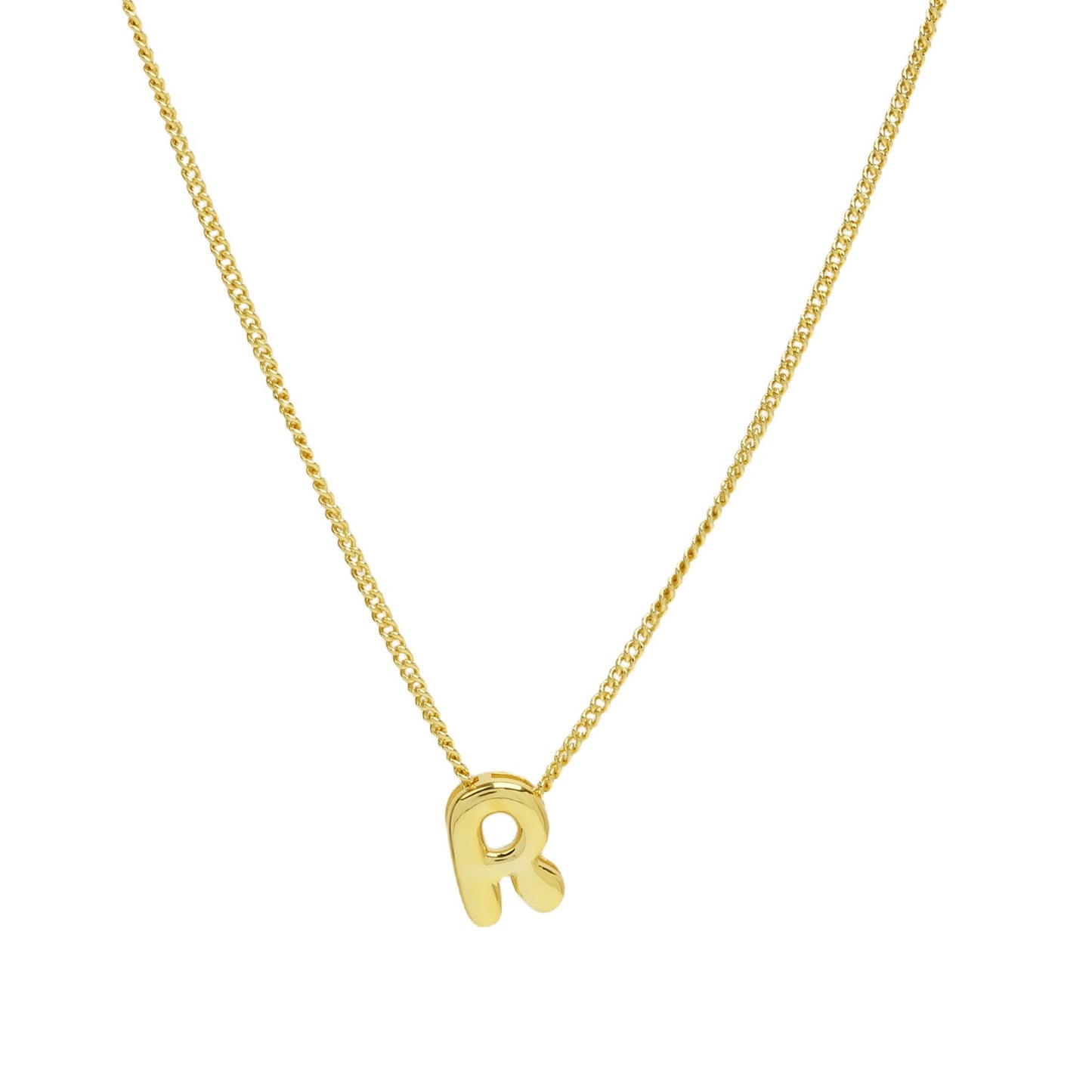 PERSONALIZED NECKLACE - PUFFY LETTERS | 18K Gold Plated