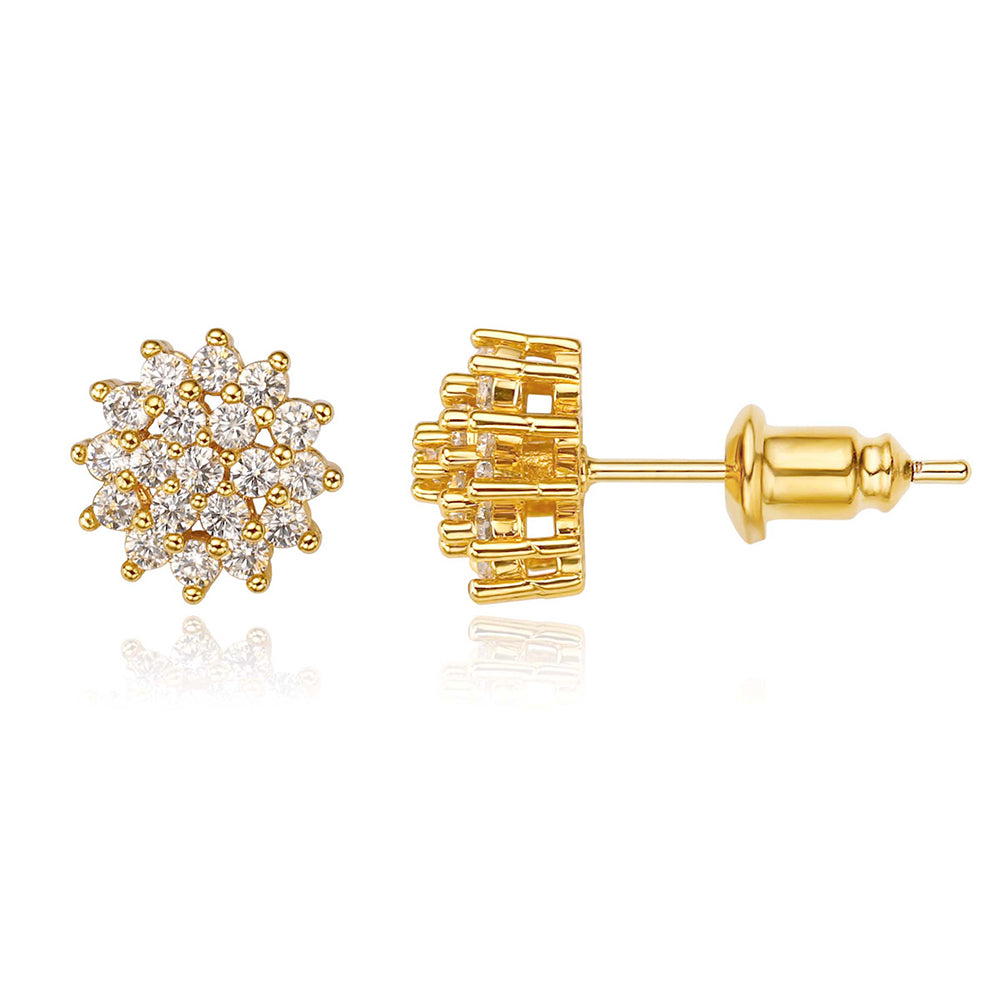 SMALL FLOWER EARRINGS | 18K Gold Plated