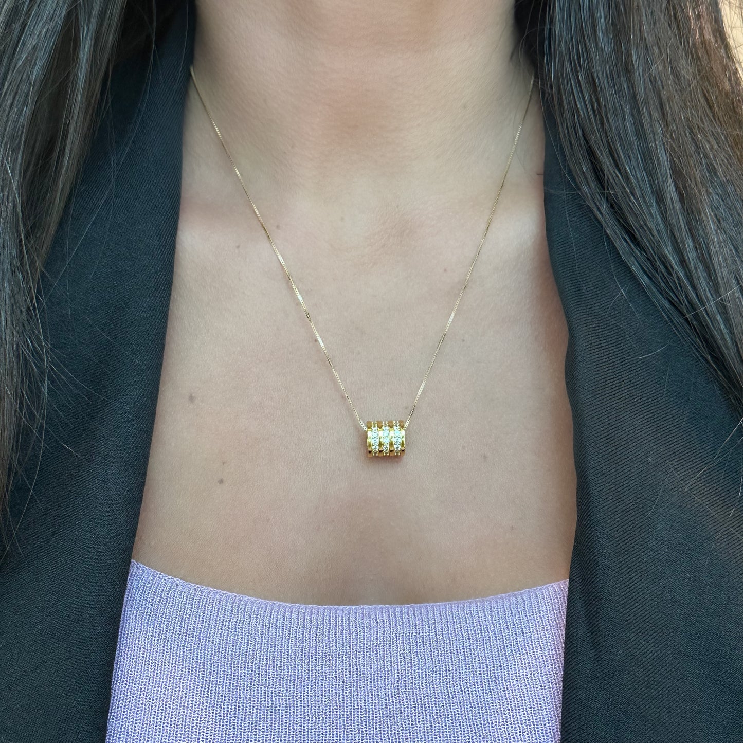 GLAMOURS NECKLACE | Double 18K Gold Plated