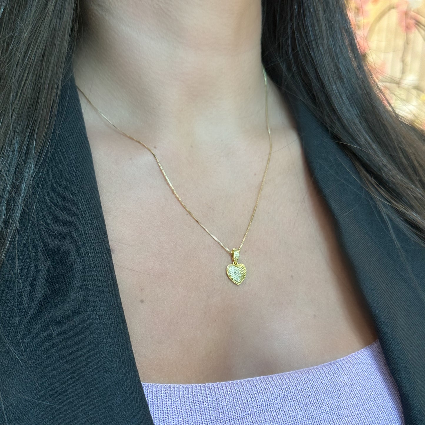 HEART NECKLACE | Double 18K Gold Plated