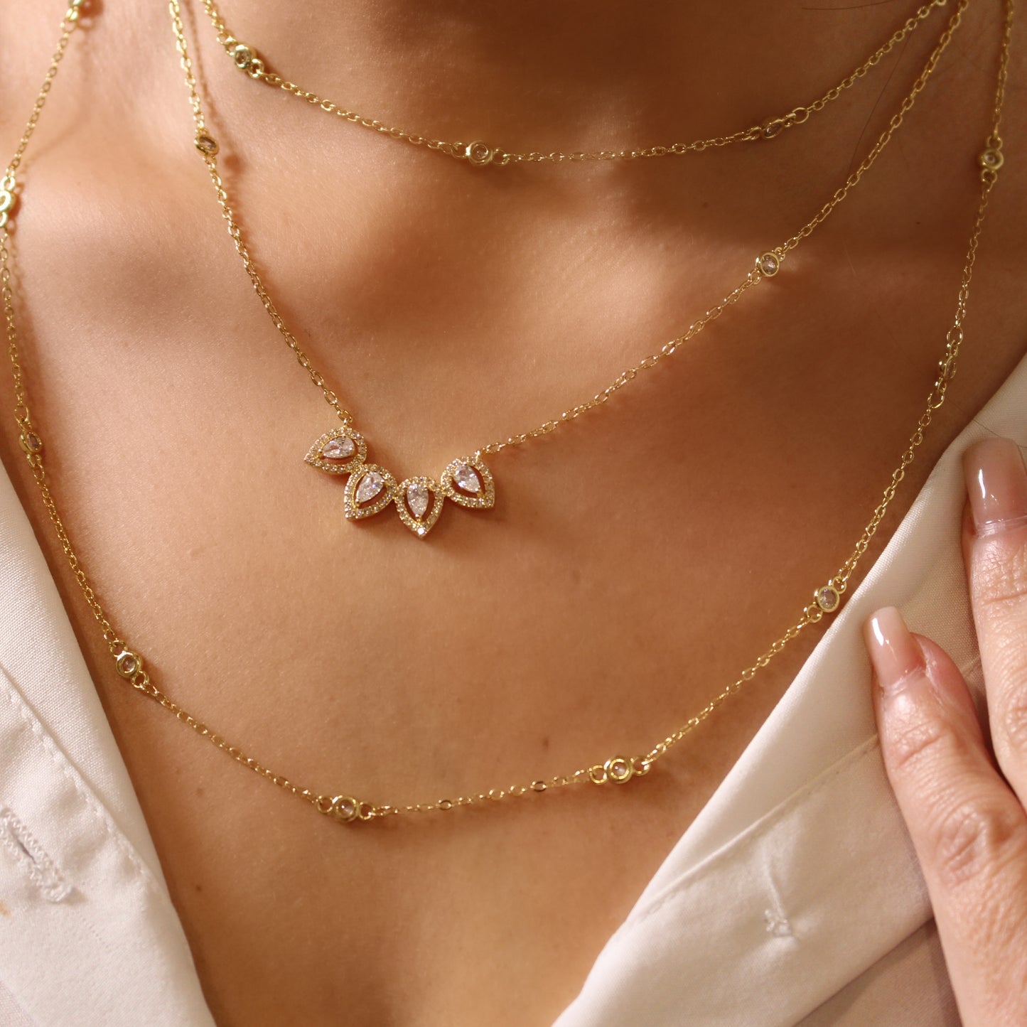 POINTS OF LIGHT NECKLACES | 18k Gold Plated