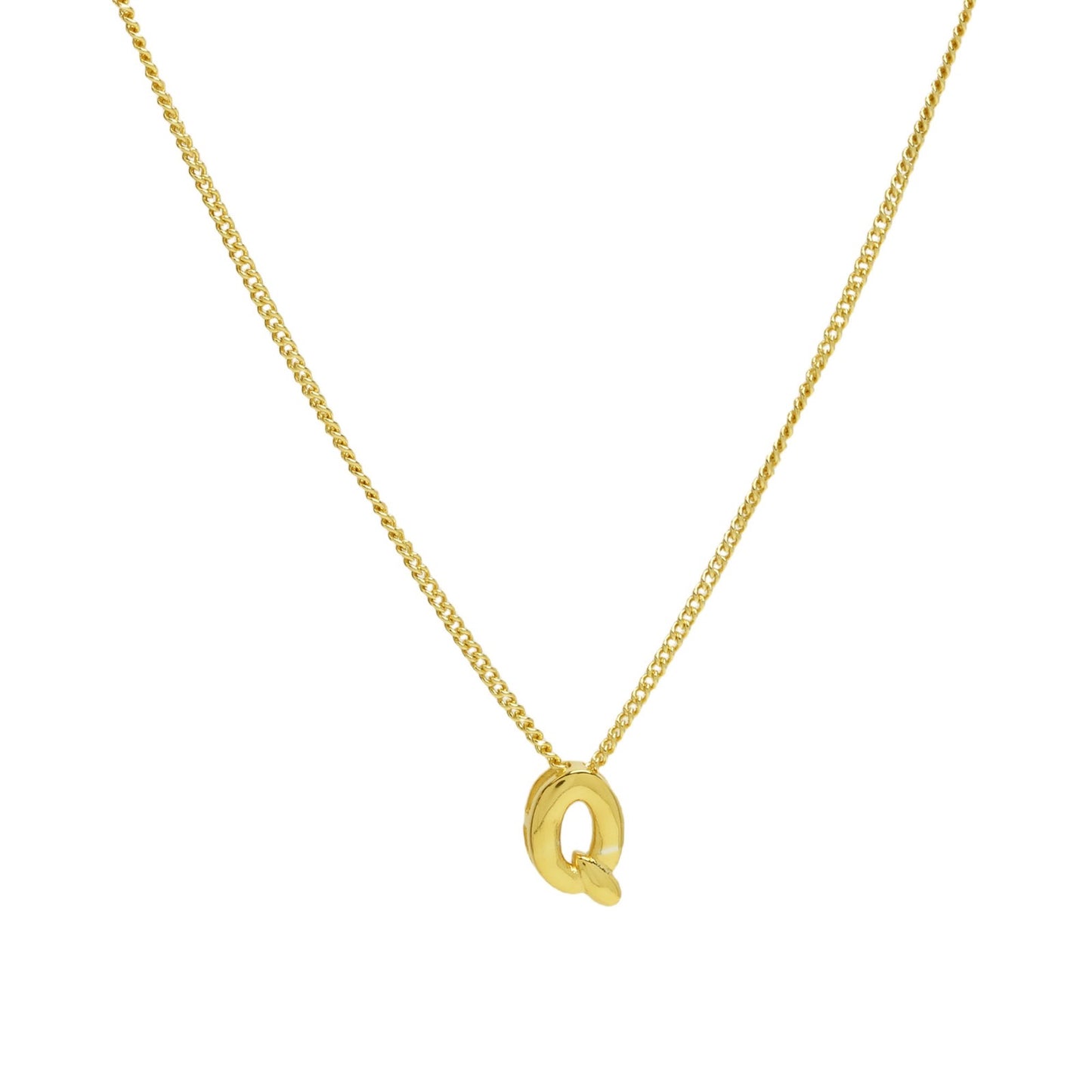 PERSONALIZED NECKLACE - PUFFY LETTERS | 18K Gold Plated