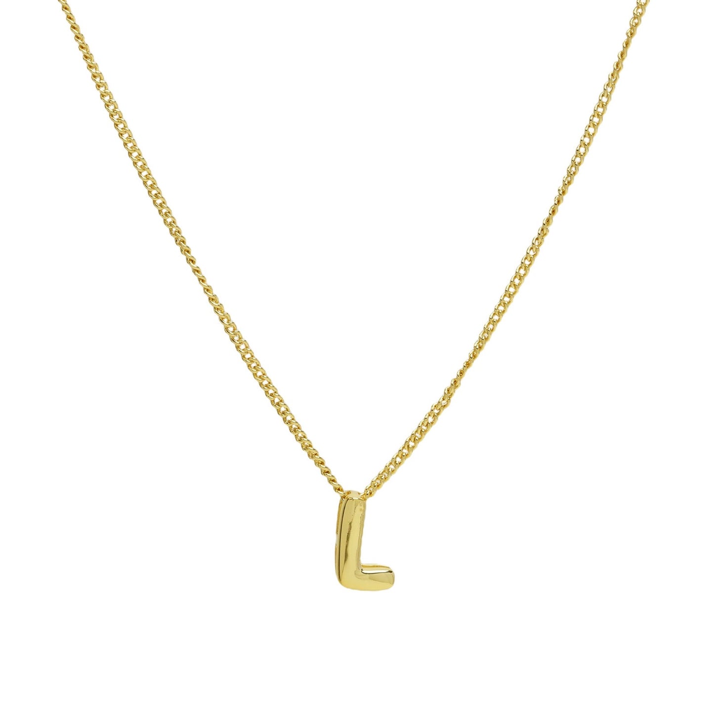 PERSONALIZED NECKLACE - PUFFY LETTERS | 18K Gold Plated