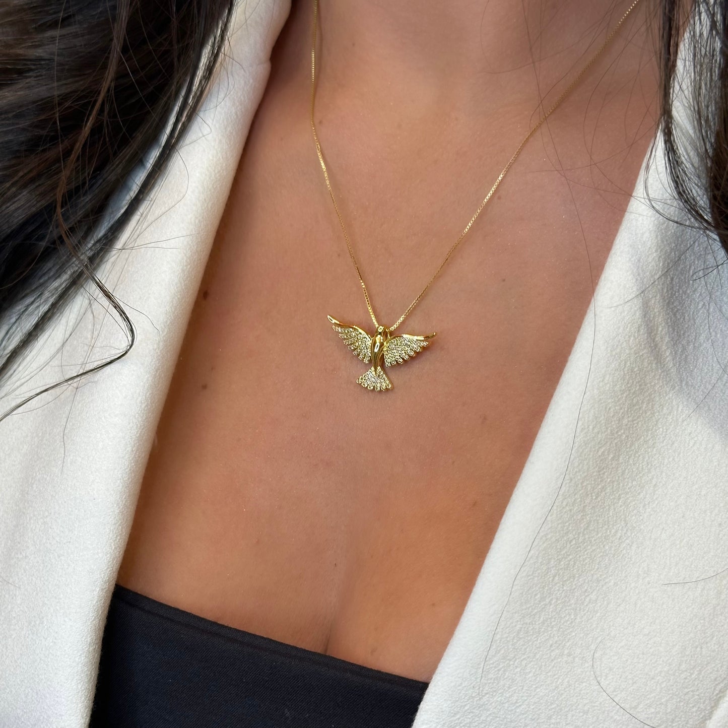 HOLY SPIRIT NECKLACE | Double 18K Gold Plated