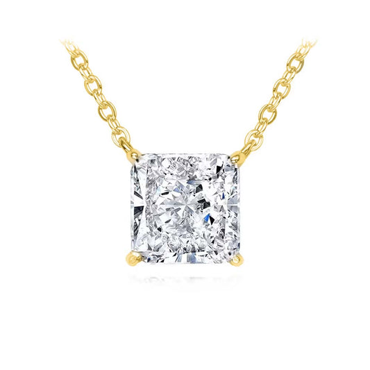 LIKE A DIAMOND SQUARE NECKLACE | Double 18K Gold Plated