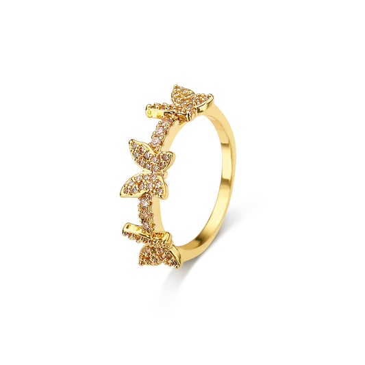 BUTTERFLY RING | 18k Gold Fourfold Plated