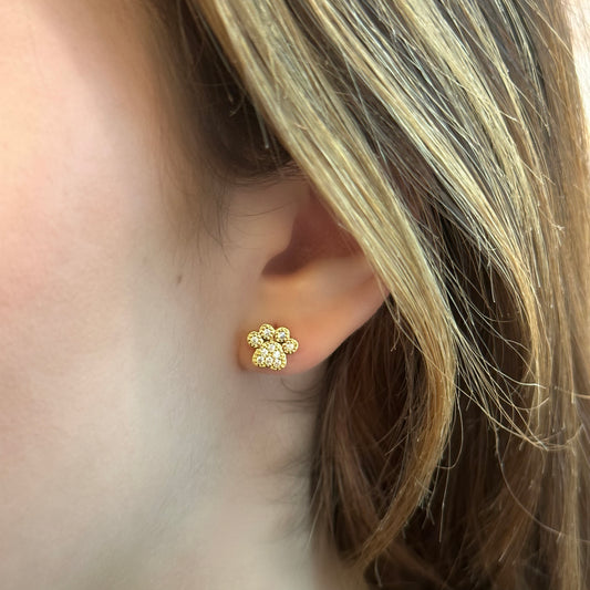 PAW EARRINGS | 18K Gold Plated