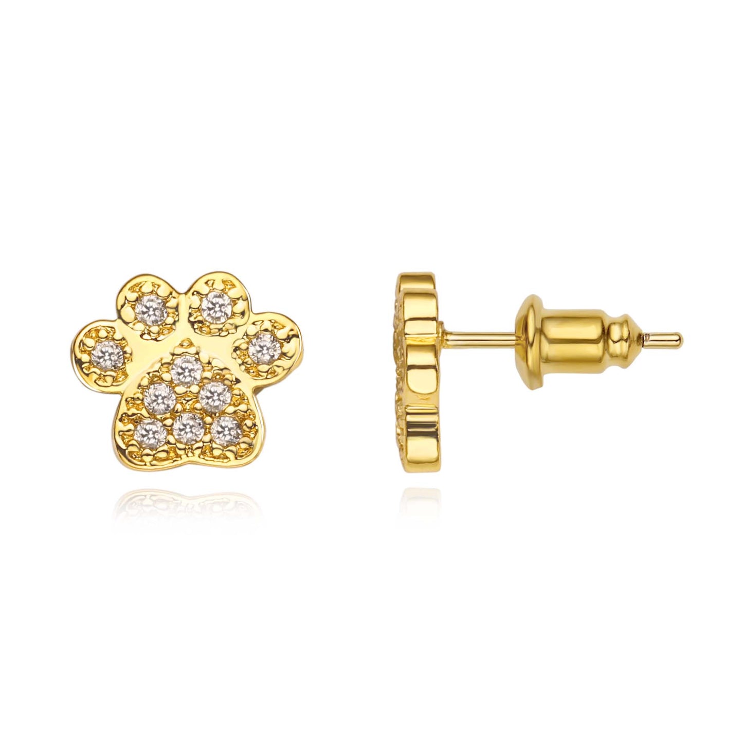 PAW EARRINGS | 18K Gold Plated