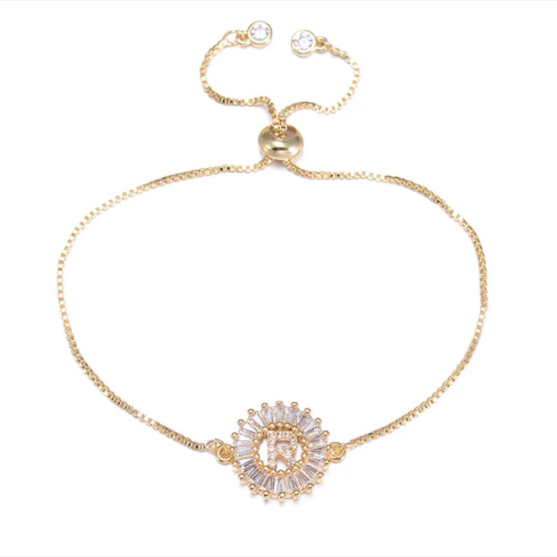 Mandala Letter Bracelet A - Z | 18K GOLD PLATED - Unique Brazilian Jewelry (4364766740555)