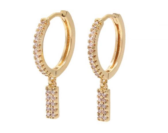 Studded Letters Earrings | GOLD & SILVER - Unique Brazilian Jewelry (4175697608774)