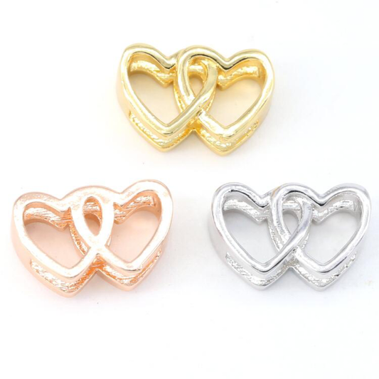 DOUBLE HEART CHARMS LIFE COLLECTION - Unique Brazilian Jewelry (4503173464139)