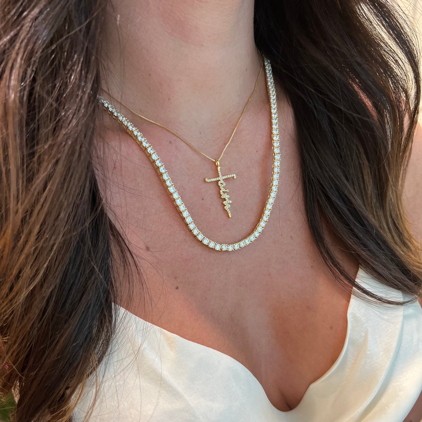 LUX ICE NECKLACE 16"/18"/20"/22" | 18k Gold Plated