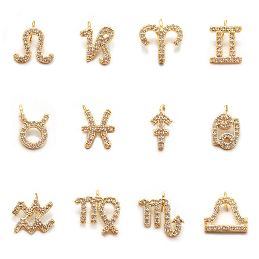 Zodiac Pendants | DIY | 18K Gold Plated